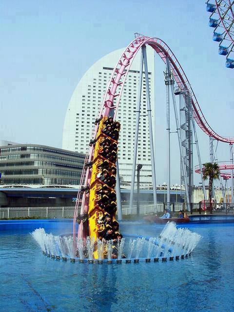 Japan, underwater Roller Coaster in Yokohama