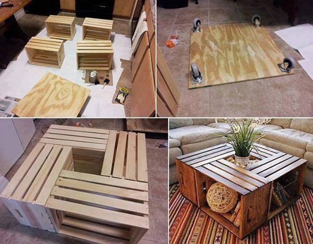 Wine Crate Coffee Table