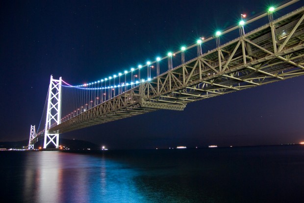 Akashi Kaikyo Bridge, Akashi Strait, Japan bridges
