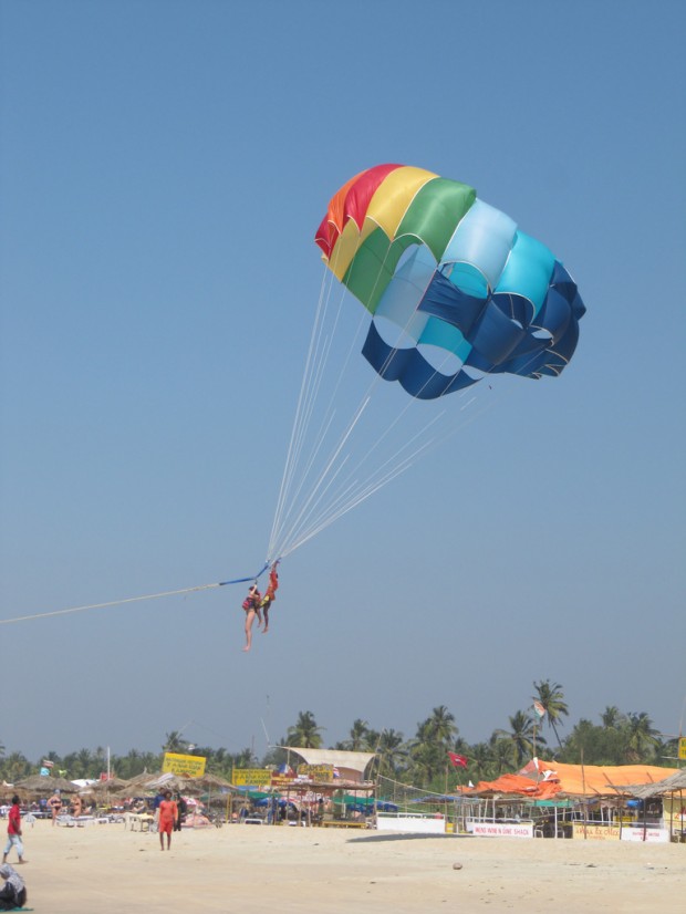 Paragliding in Anjuna, Goa, India