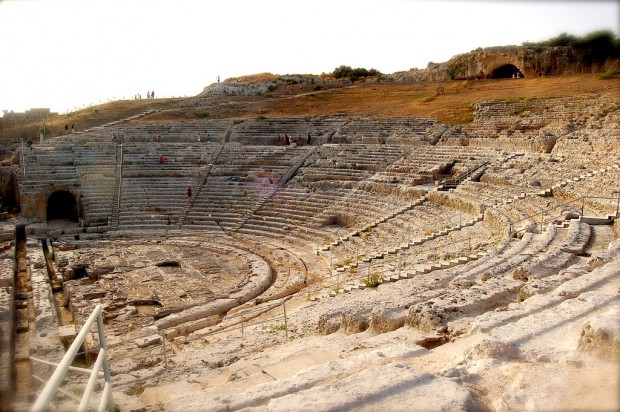Ancient Greek Theater, Syracuse, Sicily, Italy ' srcset=