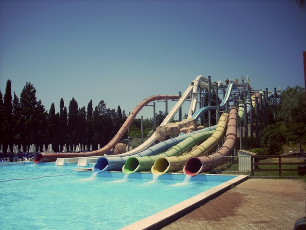 Slides on Etnaland aqua park, Sicily, Italy ' srcset=