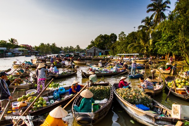 Mekong Floating Market, Mekong Delta, Vietnam