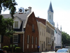 York Street and Abercorn Street on Oglethorpe Square, Savannah, Georgia
