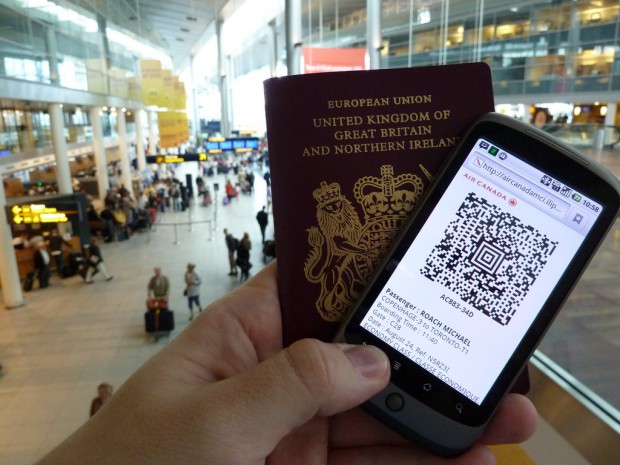  passport and mobile phone 