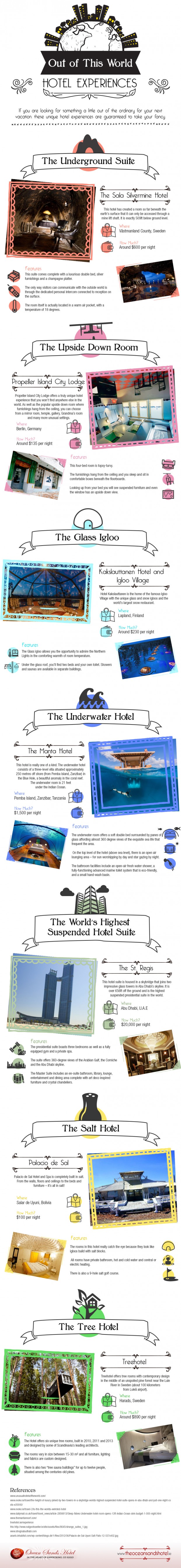 out-of-this-world hotel experience infographic