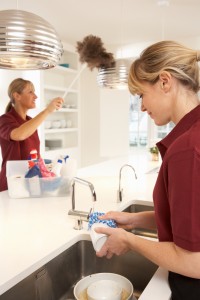 Cleaning Before a Christmas Party 2