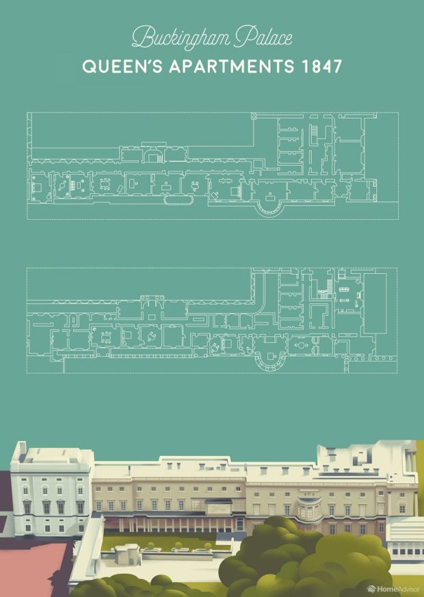 Buckingham Palace - Floor Plans of a Royal Home