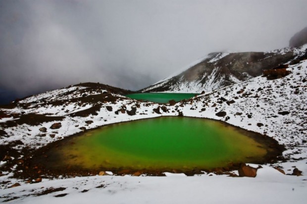 Emerald lakes, New Zealand