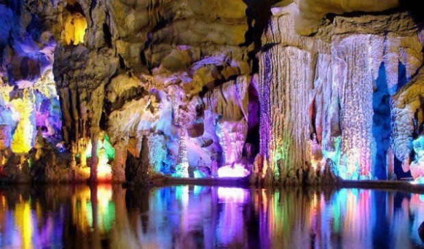 The-Reed-Flute-Cave-Guilin-Guangxi-China-620x364 10 Incredible Places Made by The Beautiful Element, Water!