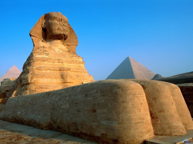 Sphinx and Pyramid, Egypt