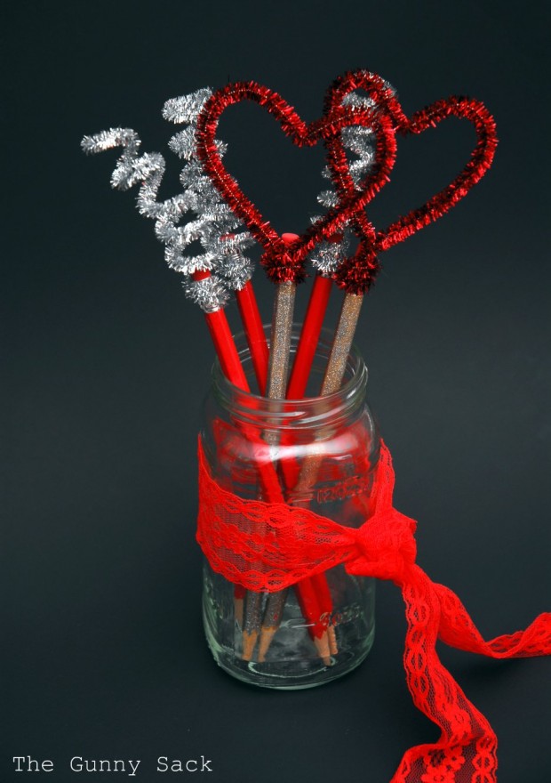 Valentine’s-Day-Pencils 11 DIY Ideas For Valentine's Day
