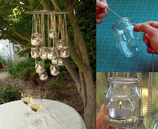 Create-a-Chandelier 14 DIY Funny Things To Do With Mason Jars