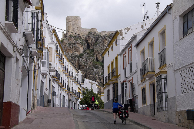 Beautiful white village Olvera in Spain