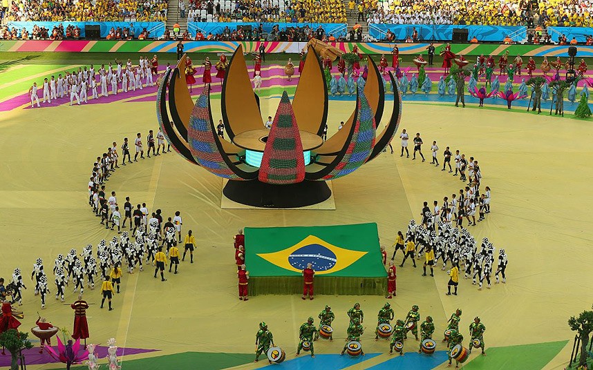 Brazil is Burning – Photos From the Opening Ceremony World Cup 2014