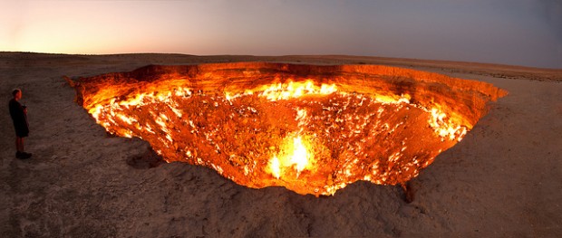 Door to Hell - Volcanic Crater That is Burning Over 40 Years