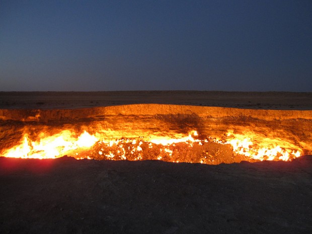 Door to Hell - Volcanic Crater That is Burning Over 40 Years