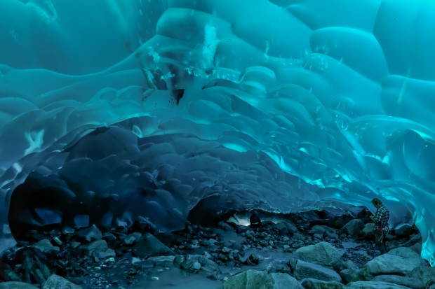 Walk Through Mendenhall Ice Cave in Alaska