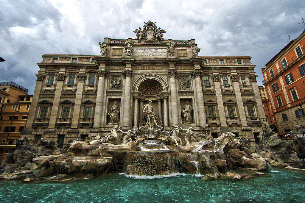 City of Rome And Its Magnificent Trevi Fountain
