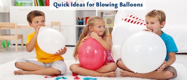 5 Inexpensive Techniques to Blow Balloons for Parties