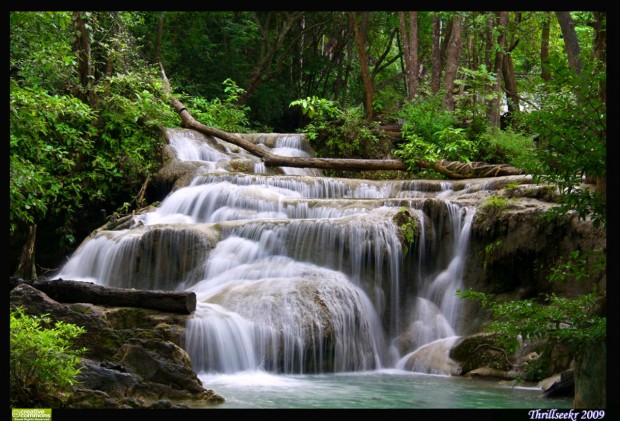 Visit the national Park Erawan during the Songkran Festival Visit the national Park Erawan during the Songkran Festival