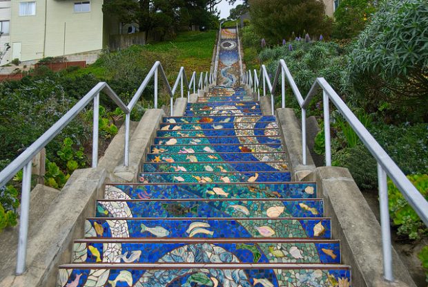 The Most Colorful Stairs The World The Most Colorful Stairs The World