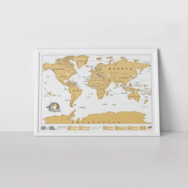 The Original Scratch Off Map - Personalized World Travel Map of Your Own