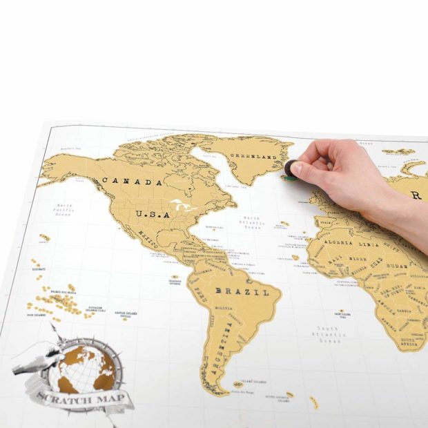 The Original Scratch Off Map - Personalized World Travel Map of Your Own