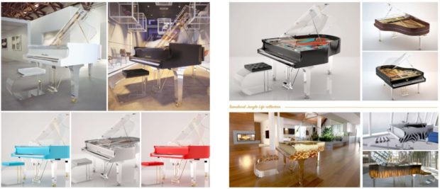 Amazing Line Of Transparent Pianos By A Famous Piano Brand