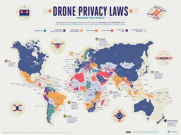Where you can and can’t travel with your drone, mapped