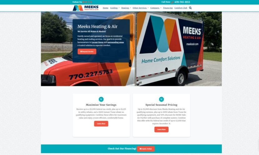 Meeks-Heating-and-Air-830x497 The Top-Rated HVAC Services Near Sun City Peachtree